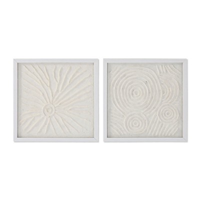 Cadre Home ESPRIT Blanc Naturel Scandinave 35 x 2 x 35 cm