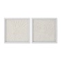 Painting Home ESPRIT White Natural Scandinavian 35 x 2 x 35 cm