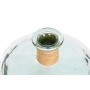 Vase Home ESPRIT Transparent Rushes Recycled glass Natural 35 x 35 x 45 cm