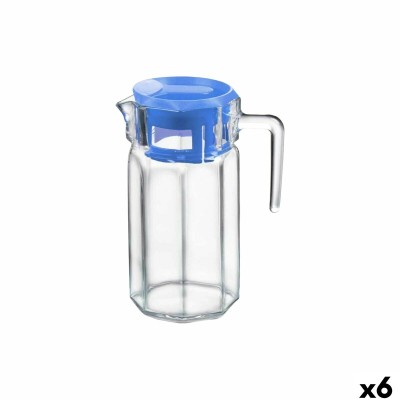 Jar with Lid and Dosage Dispenser La Mediterránea Crossfire Glass (6 Units)