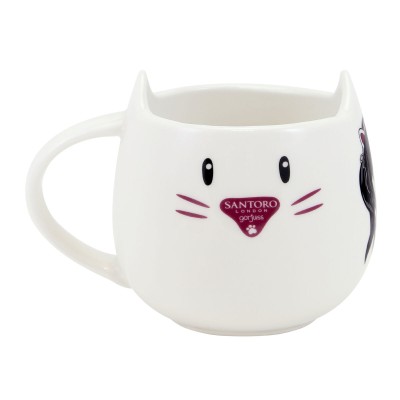 Tasse avec sous-tasse Gorjuss Ruby Wild Gris Polyuréthane