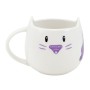 Tasse avec sous-tasse Gorjuss Smitten Kitten Blanc Noir Polyuréthane