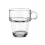 Tea and coffee cup Vivalto Z908-9/BHA6 Transparent Glass 270 ml (6 Units)