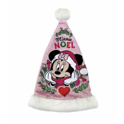 Bonnet de Père Noël Minnie Mouse Rose 37 cm Enfant