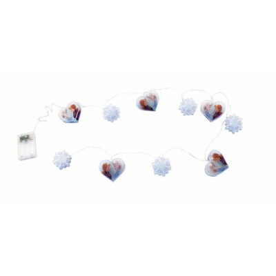 Wreath of LED Lights Frozen Blue White 165 cm Christmas
