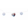 Wreath of LED Lights Frozen Blue White 165 cm Christmas