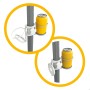 Glass stand Aktive 23 x 12 x 8 cm (24 Units)