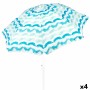 Parasol de plage Aktive Argenté 200 x 200 x 200 cm (4 Unités)