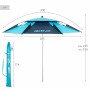 Beach parasol Aktive Blue 200 x 195 x 200 cm Ø 200 cm