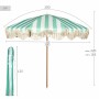 Beach parasol Aktive 200 x 220 x 200 cm (4 Units)