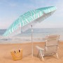 Beach parasol Aktive Blue 200 x 195 x 200 cm (6 Units)