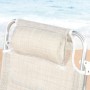 Chaise de Plage Aktive 47 x 82 x 49 cm (2 Unités)