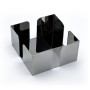 Napkin holder My Bar Steel 12 x 12 x 6 cm (24 Units)