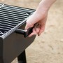 Barbecue Portable Aktive Steel 45 x 25 x 30 cm Black (2 Units)