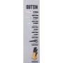 Set of Kitchen Knives and Stand Quttin Nero Black 7 Pieces (2 Units)