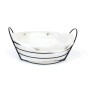 Corbeille à Pain My Bar Blanc Métal 26 x 23,5 x 11,2 cm (12 Unités)