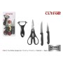 Peeler Knife Set Cuyfor Stainless steel 2 Pieces (12 Units)