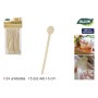 Set of Spoons Algon Wood 15,2 cm 24 Pieces (18 Units)