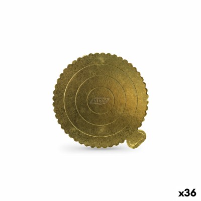 Cake stand Algon Golden 20 x 20 cm (36 Units)