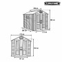 Hut Lifetime 213 x 228 x 280 cm Grey