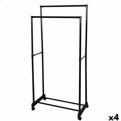 Coat rack Max Home Steel Plastic 75 x 157 x 40 cm (4 Units)
