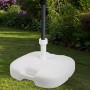 Base for beach umbrella Aktive White Ø 32 mm Ø 20 mm 45 x 29 x 45 cm (5 Units)