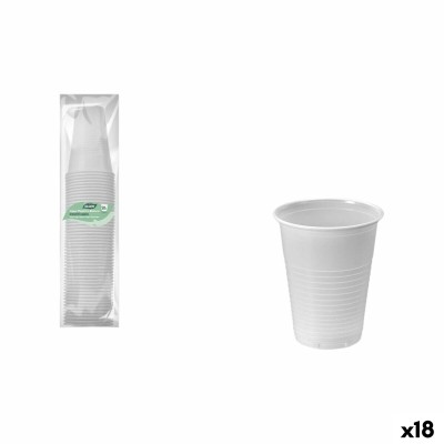 Set de Verres Algon Blanc 220 ml 50 Pièces (18 Unités)