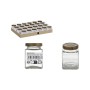 Glass Jar La Mediterránea WOOD 120 ml (96 Units)
