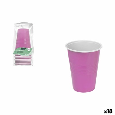 Set of glasses Algon Pink 450 ml 10 Pieces (18 Units)