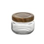 Glass Jar La Mediterránea WOOD 140 ml (24 Units)