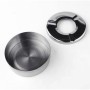 Ashtray Confortime Steel 11 x 3 cm (24 Units)