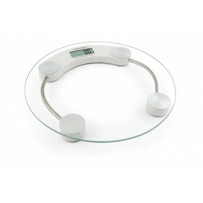 Balance Numérique de Salle de Bain Esperanza EBS007W Blanc Noir verre
