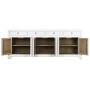 Sideboard Home ESPRIT White Elm wood 220 x 42 x 85 cm