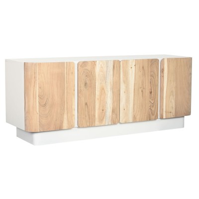TV furniture Home ESPRIT White Natural 140 x 40 x 55 cm