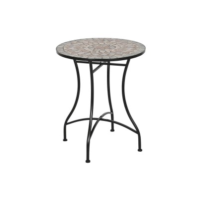 Table d'appoint Home ESPRIT Noir Multicouleur 60 x 60 x 72 cm