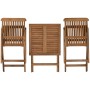 Ensemble Table + 2 Chaises Home ESPRIT Marron 60 x 60 x 74 cm