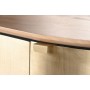 Sideboard Home ESPRIT Golden Brass Mango wood 197 x 46 x 85 cm