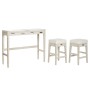 Table set with chairs Home ESPRIT White Natural 112 x 40 x 96 cm