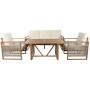 Canapé de jardin Home ESPRIT Blanc Marron 182 x 72 x 80 cm