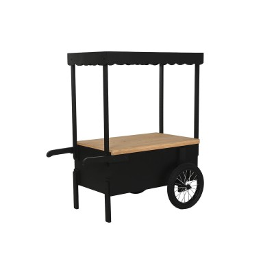 Chariot de Jardin Home ESPRIT Noir Naturel 106,5 x 51 x 114,5 cm
