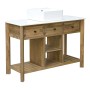 meuble bas pour lavabo Home ESPRIT Blanc Naturel Céramique Bois de manguier 120 x 50 x 82 cm