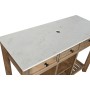 meuble bas pour lavabo Home ESPRIT Blanc Naturel Céramique Bois de manguier 120 x 50 x 82 cm