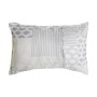 Cushion DKD Home Decor Beige Grey Polyester Patchwork 60 x 10 x 40 cm