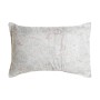 Cushion DKD Home Decor White Polyester Floral 60 x 10 x 40 cm