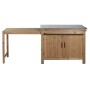 Meuble de cuisine Home ESPRIT Noir Naturel 120 x 75 x 90 cm