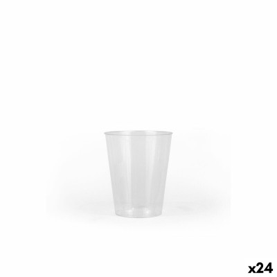 Set of glasses Algon Plastic 210 ml 7 Pieces (24 Units)