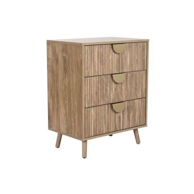 Caisson à Tiroirs Home ESPRIT Marron Doré 60 x 39 x 77 cm