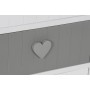 Caisson à Tiroirs Home ESPRIT Blanc Gris 40 x 29 x 58 cm