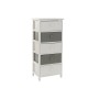 Caisson à Tiroirs Home ESPRIT Blanc Gris 40 x 29 x 90 cm