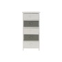 Caisson à Tiroirs Home ESPRIT Blanc Gris 40 x 29 x 90 cm